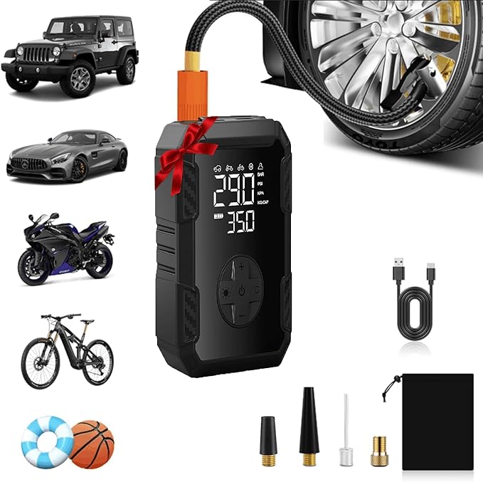 Tire Inflator Portable Air Compressor - Air Pump